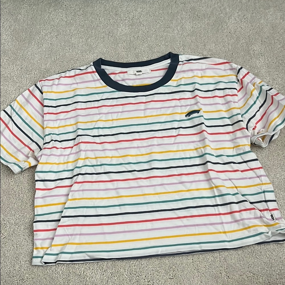 Vans Multicolor Striped Crop Top